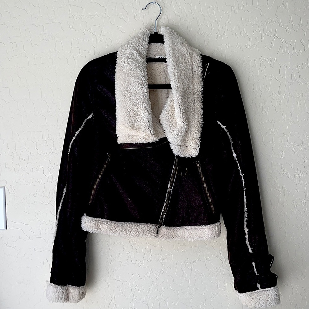 Brown Shearling Jacket - image 4
